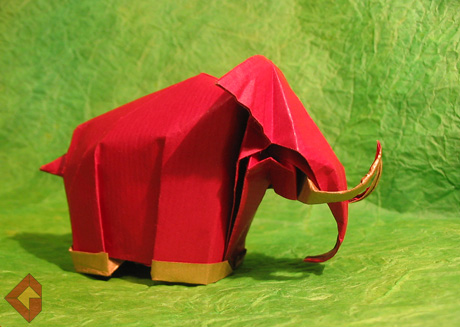 Mammoth designed and folded by Grzeogrz Bubniak