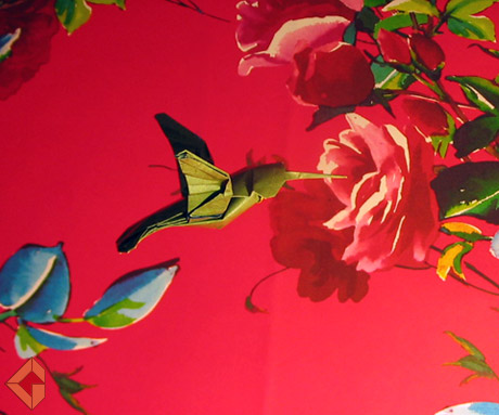 Hummingbird designed by Robert Lang and folded by Grzegorz Bubniak