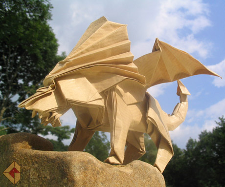 Winged Lion designed by Kozasa Keiichi and folded from CP by Grzegorz Bubniak